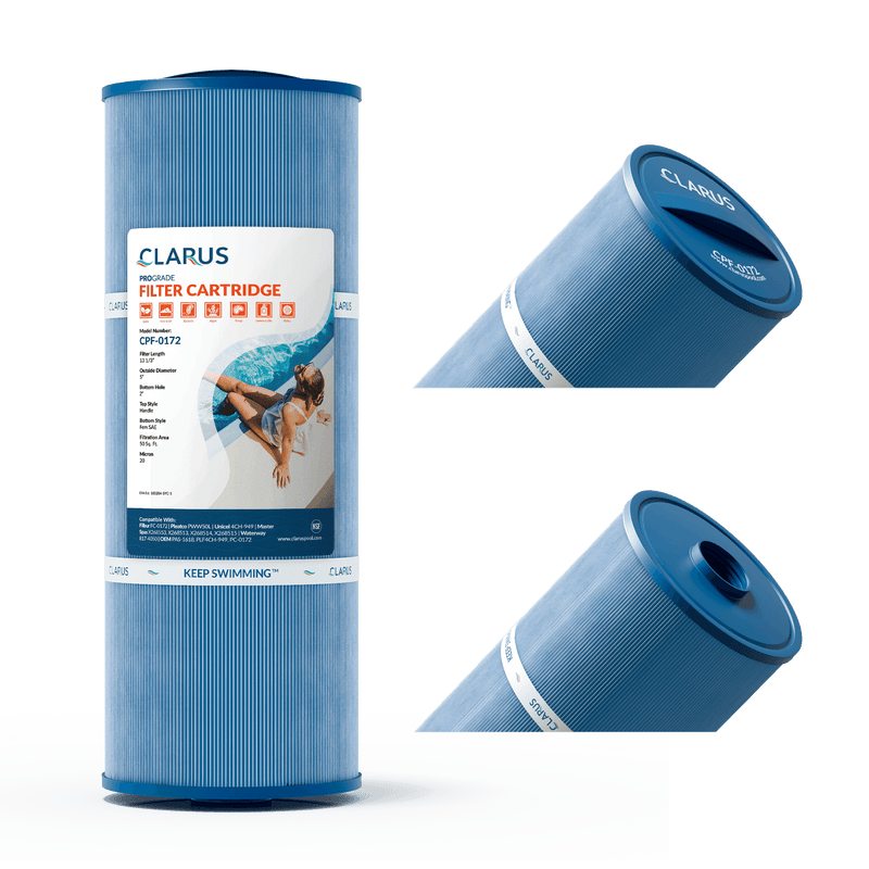 Clarus 5” x 13 1⁄2” Spa Replacement Filter Cartridge – Replaces FC-0172, 4CH-949, PWW50L, 50 Sq. Ft.