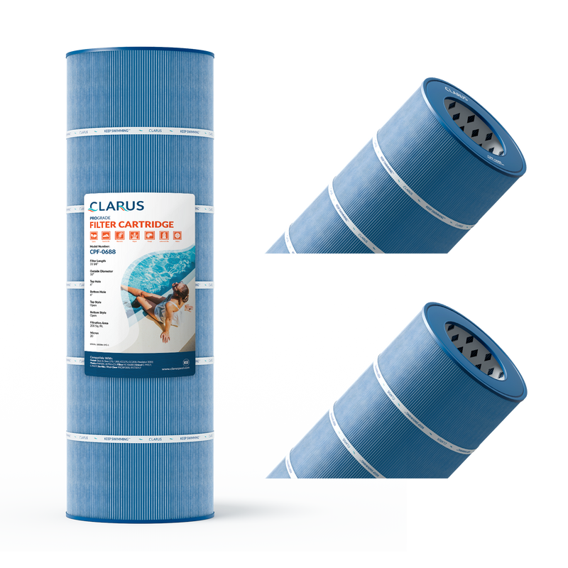 Clarus 10” x 31 1⁄8” Pool Filter Cartridge – CC200, FC-0688, C-9419, 200 Sq. Ft.