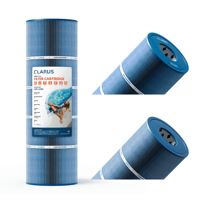 Clarus 4-1/4" x 8" Pool Filter Cartridge – Replaces Intex Type A/C/III, Pleatco PC7-120, Unicel C-4606, C-4607