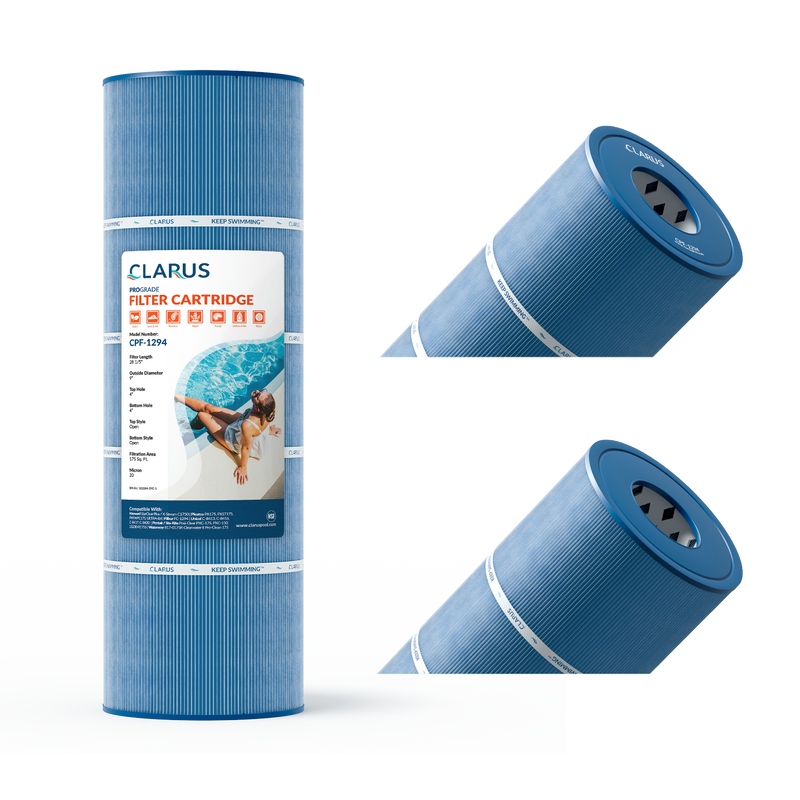 Clarus 4-1/4" x 8" Pool Filter Cartridge – Replaces Intex Type A/C/III, Pleatco PC7-120, Unicel C-4606, C-4607