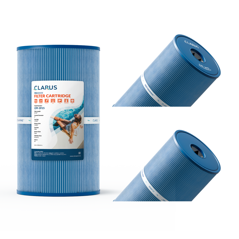 Clarus 6” x 10 1⁄2” Spa Replacement Filter Cartridge – Replaces FC-3915, C-6430, PWK30, 30 Sq. Ft.